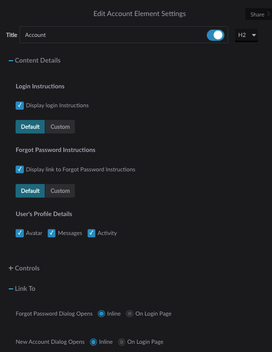 Account element settings configurations from menu.png