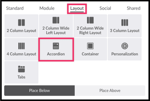 accordion element in layout tab in element library.png