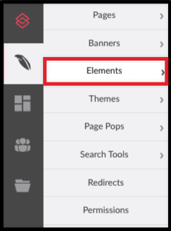access elements in the composer left navigation bar.png