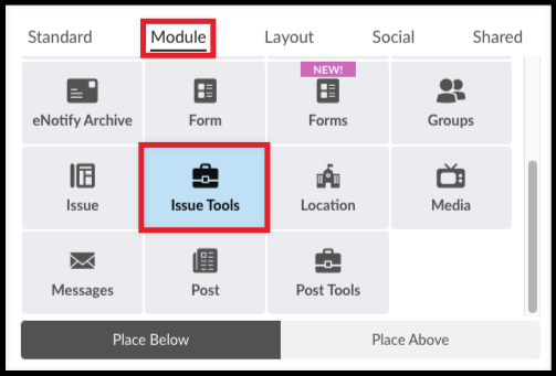 issue tools element in module tab of element library.png