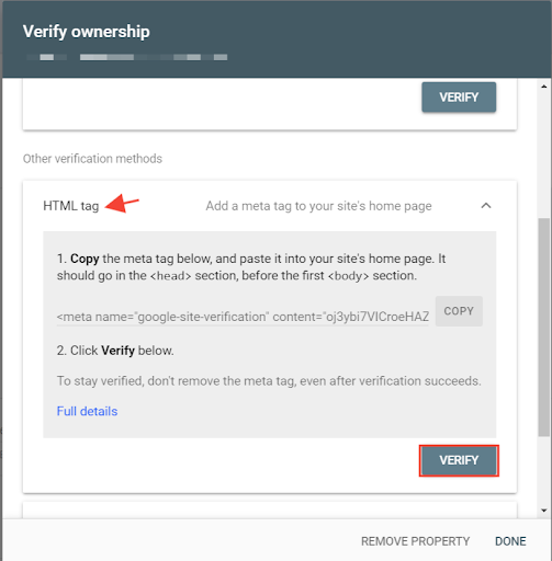 verify ownership in html tag.png