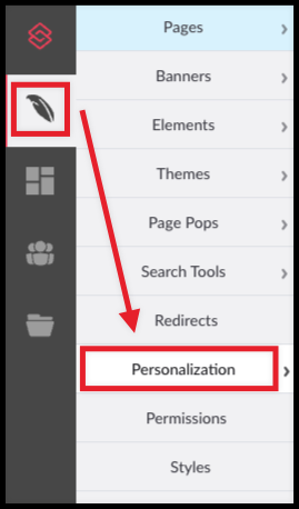 personalization in the Composer left navigation menu.png