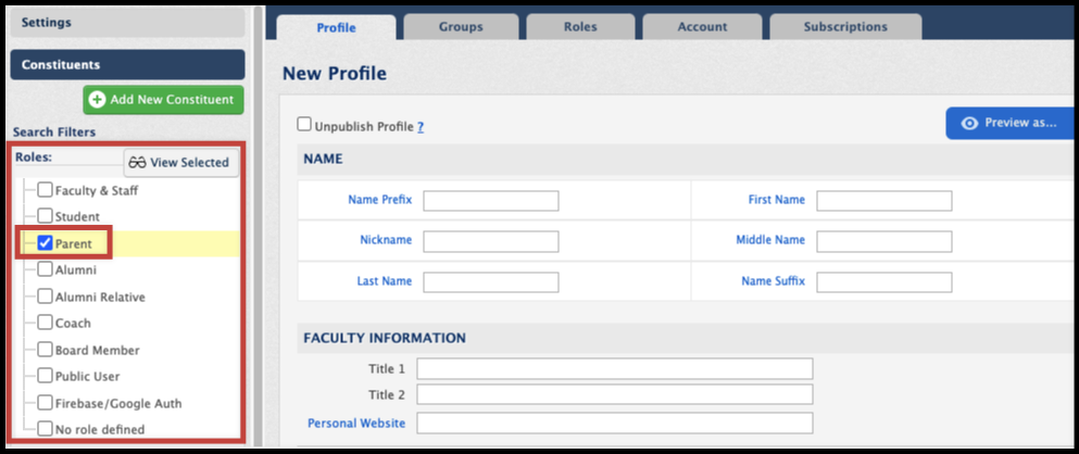 select role before completing profile fields.png