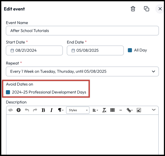 edit event to be overridden by exception calendar events.png