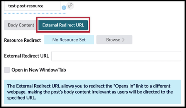 external redirect of resources option in posts.png