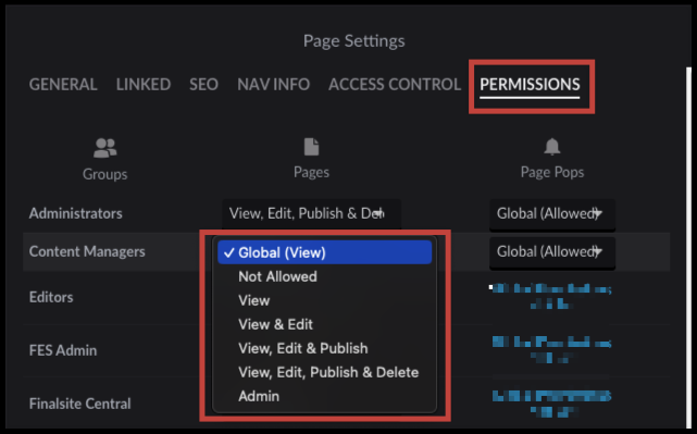 adjust page level permissions when global view.png