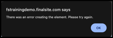 error in creating map element.png