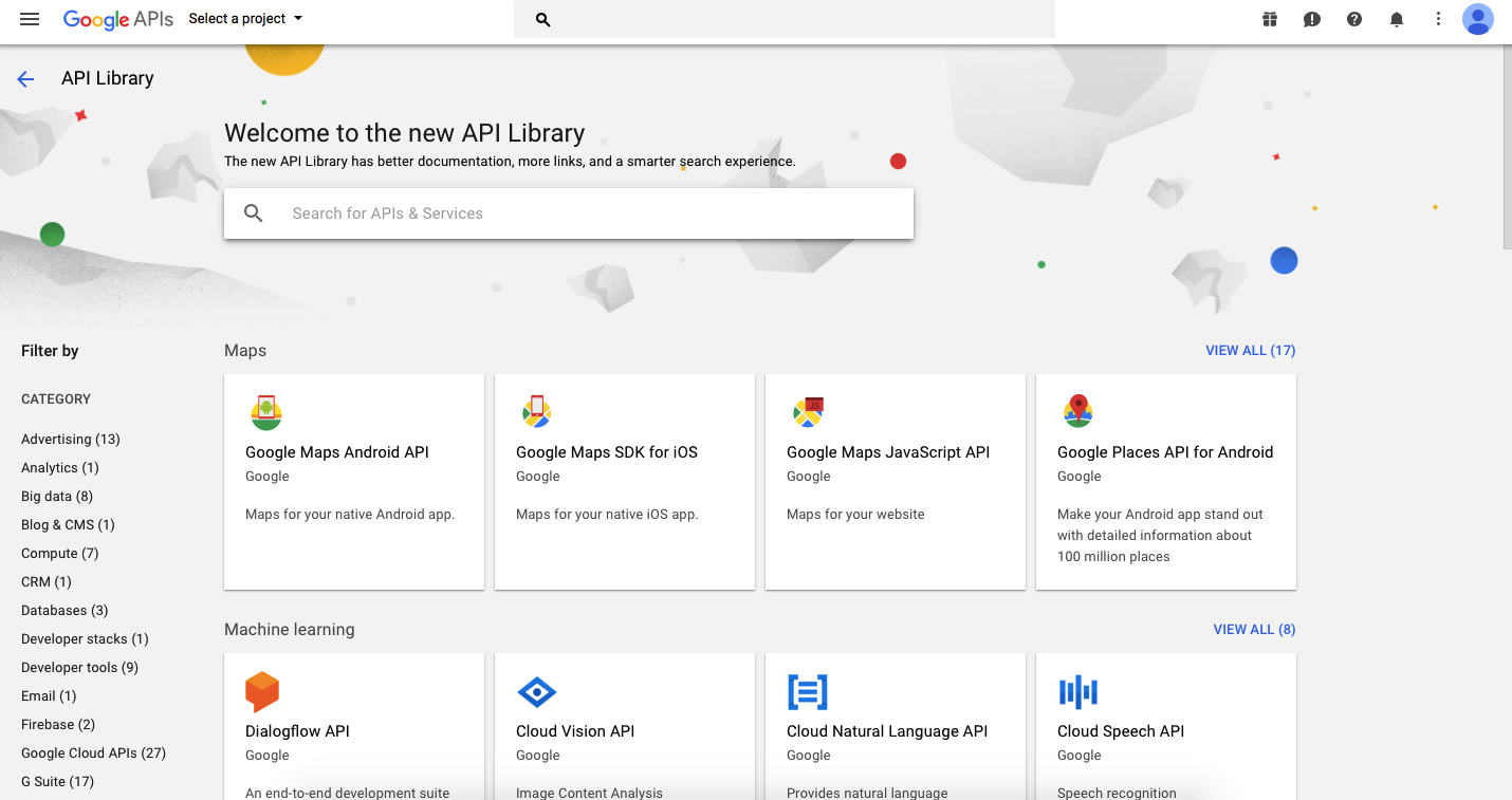 Google apis services