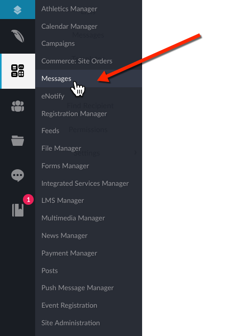 A view of the Composer Module Menu