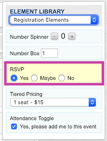 RSVP element