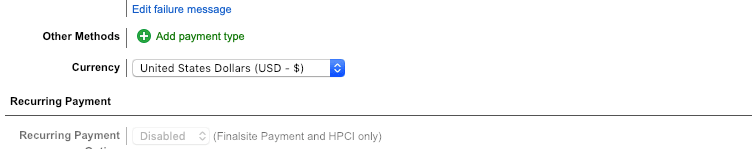 Other method of payment link