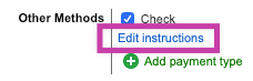 Edit instructions link