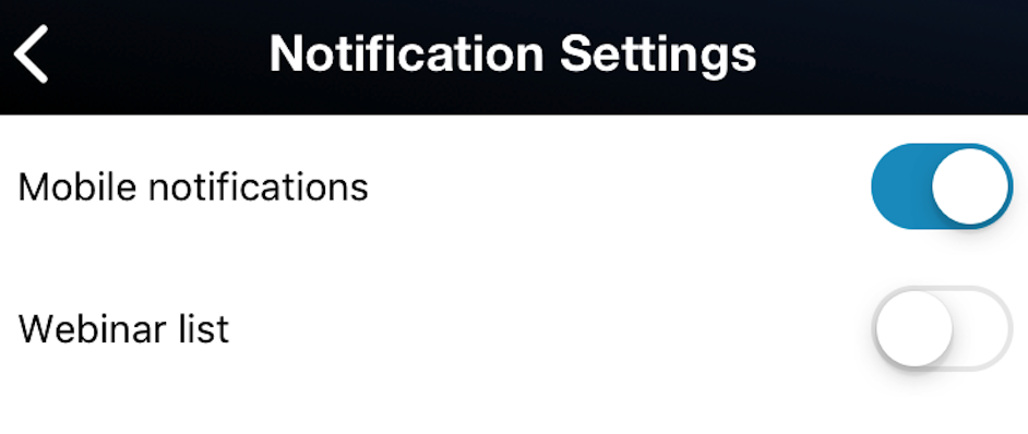 Notification Settings screen detail with subscription toggle on