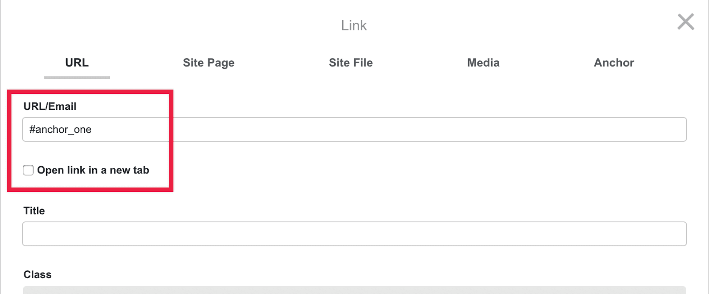 Using anchors Finalsite Support