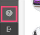 Left Composer nav close-up with Finalsite Help icon highlighted