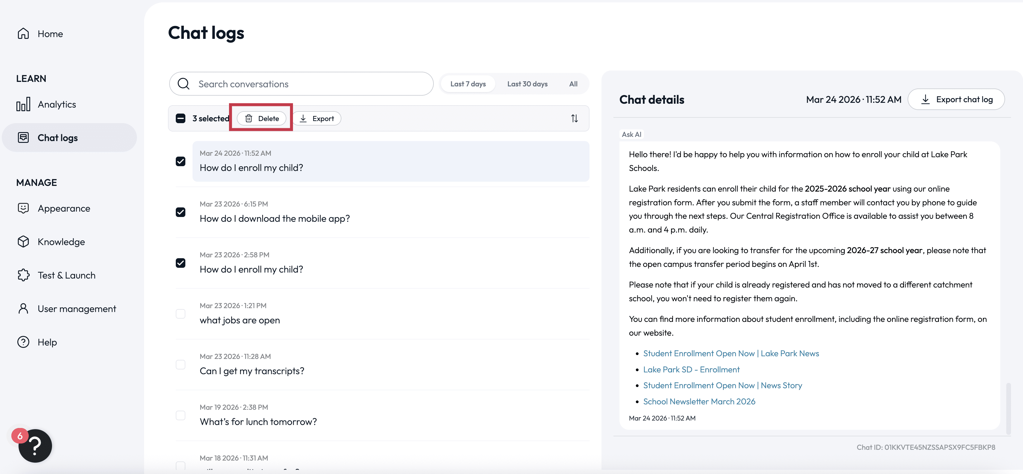 Delete chat logs button.png